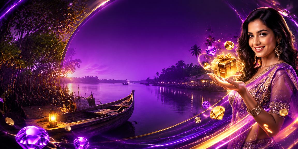 সুন্দরবন অঞ্চলে রাতের আলোয় ক্যাসিনো বিনোদনের দৃশ্য